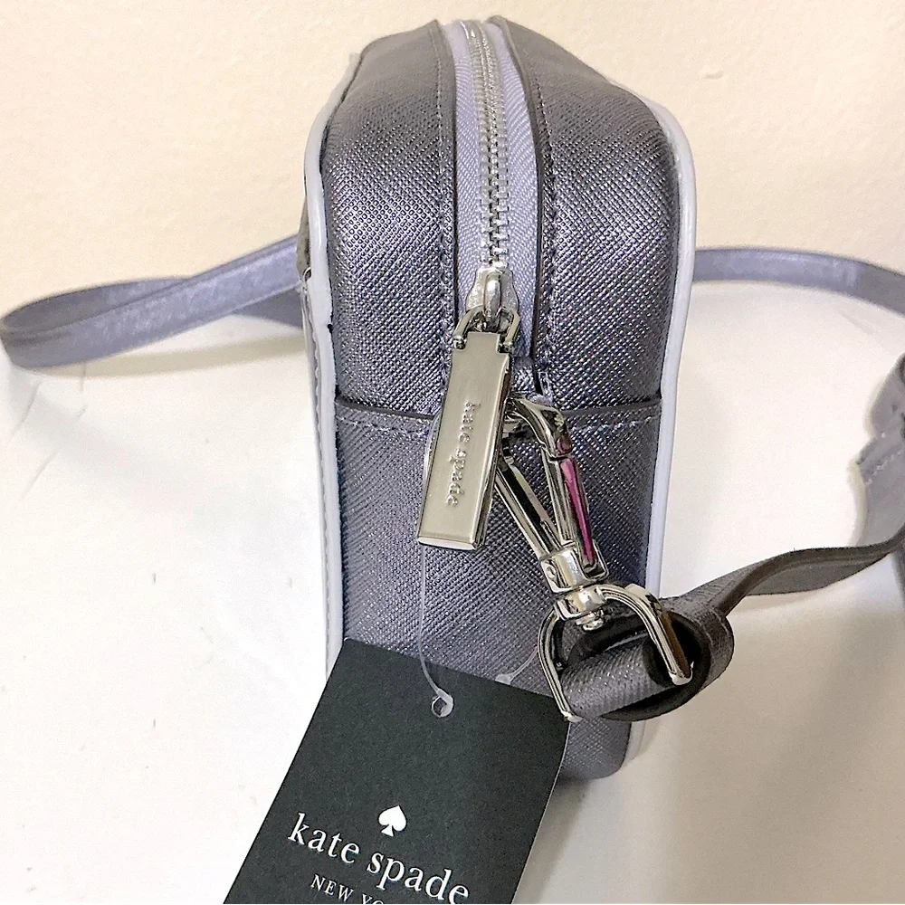 kate spade Oh Snap Mini Camera Bag Crossbody Lavender